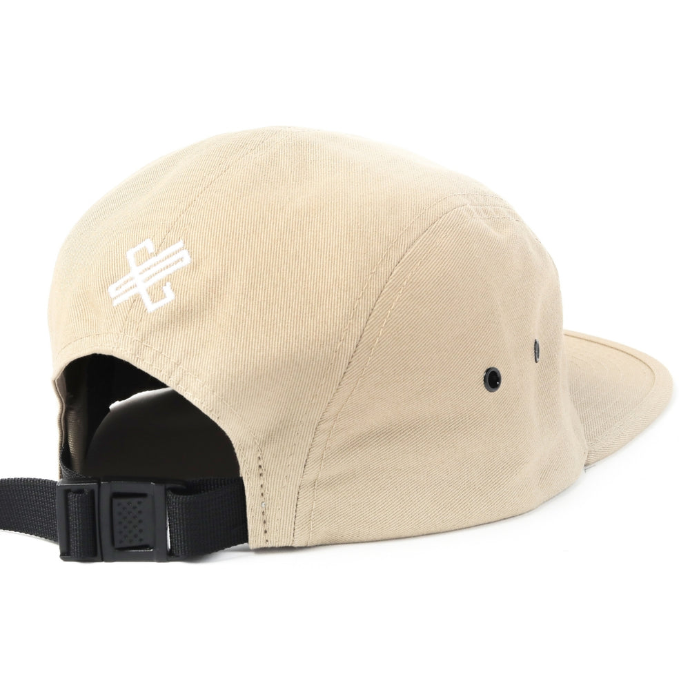 Champion Sound Khaki White Logo Jockey Camper Cap