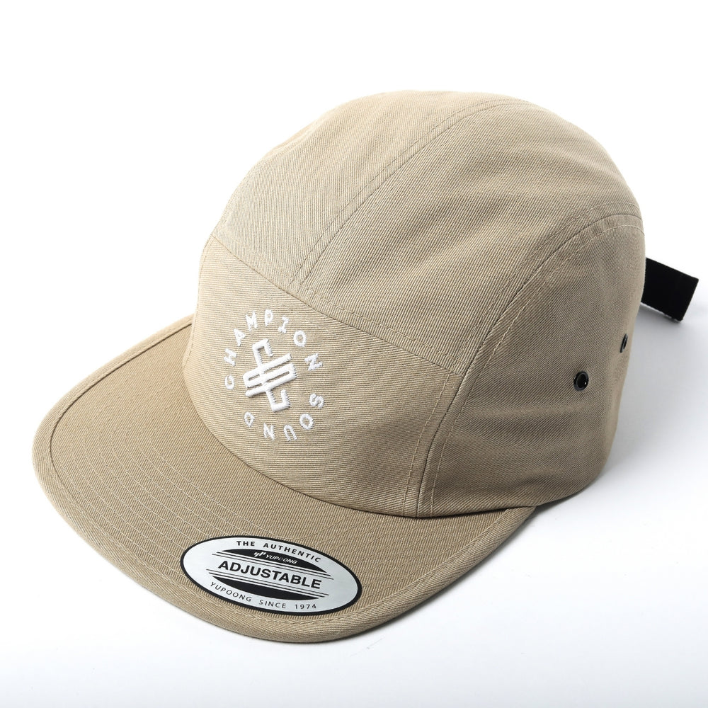 Champion Sound Khaki White Logo Jockey Camper Cap