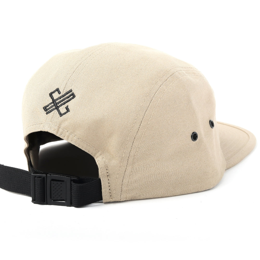 Champion Sound Khaki Black Logo Jockey Camper Cap