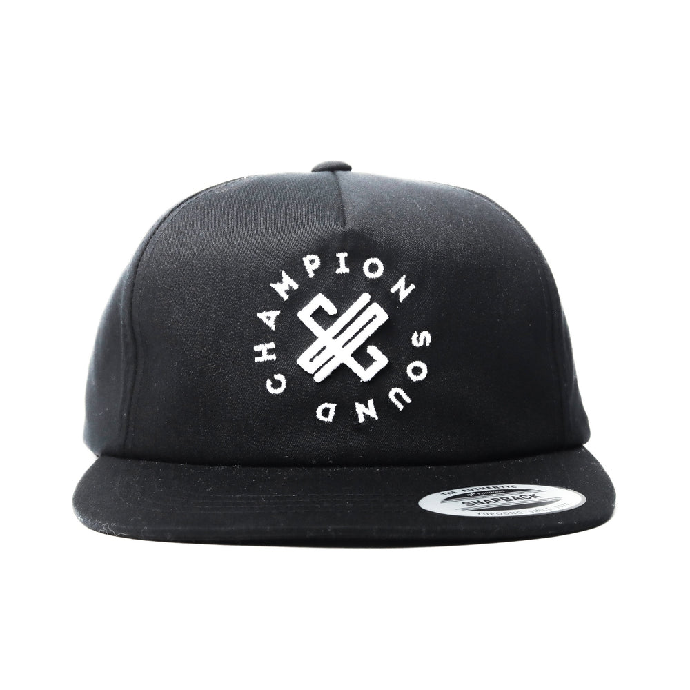 Champion Sound Black White Logo Unstructured Cap