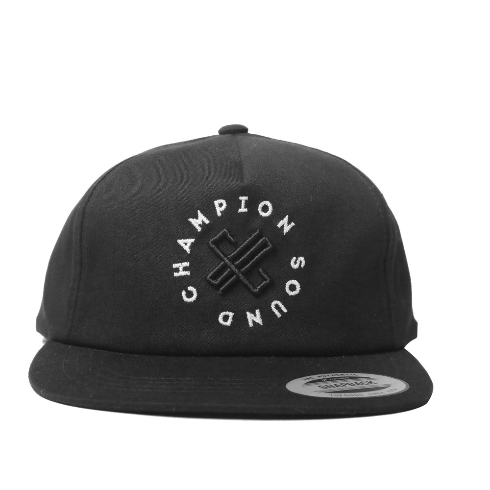 Champion Sound Black White Black Logo Unstructured Cap