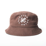 Champion Sound Brown | White Logo Bucket Hat