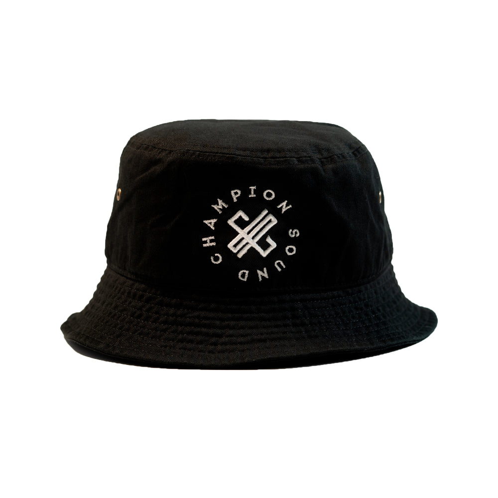 Champion Sound Black | White Logo Bucket Hat