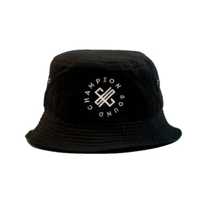 Champion Sound Black | White Logo Bucket Hat