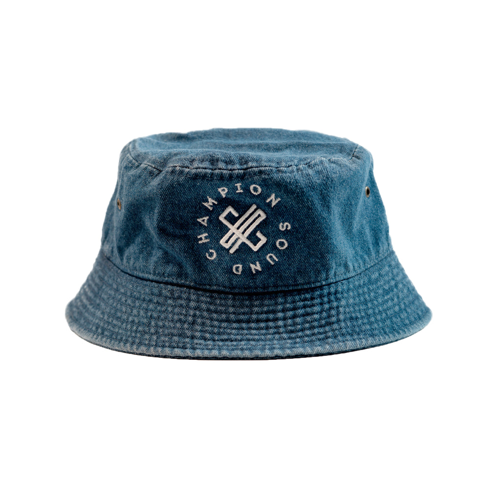 Champion Sound Dark Blue | White Logo Bucket Hat