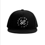 Champion Sound Black White Logo Snapback Hat